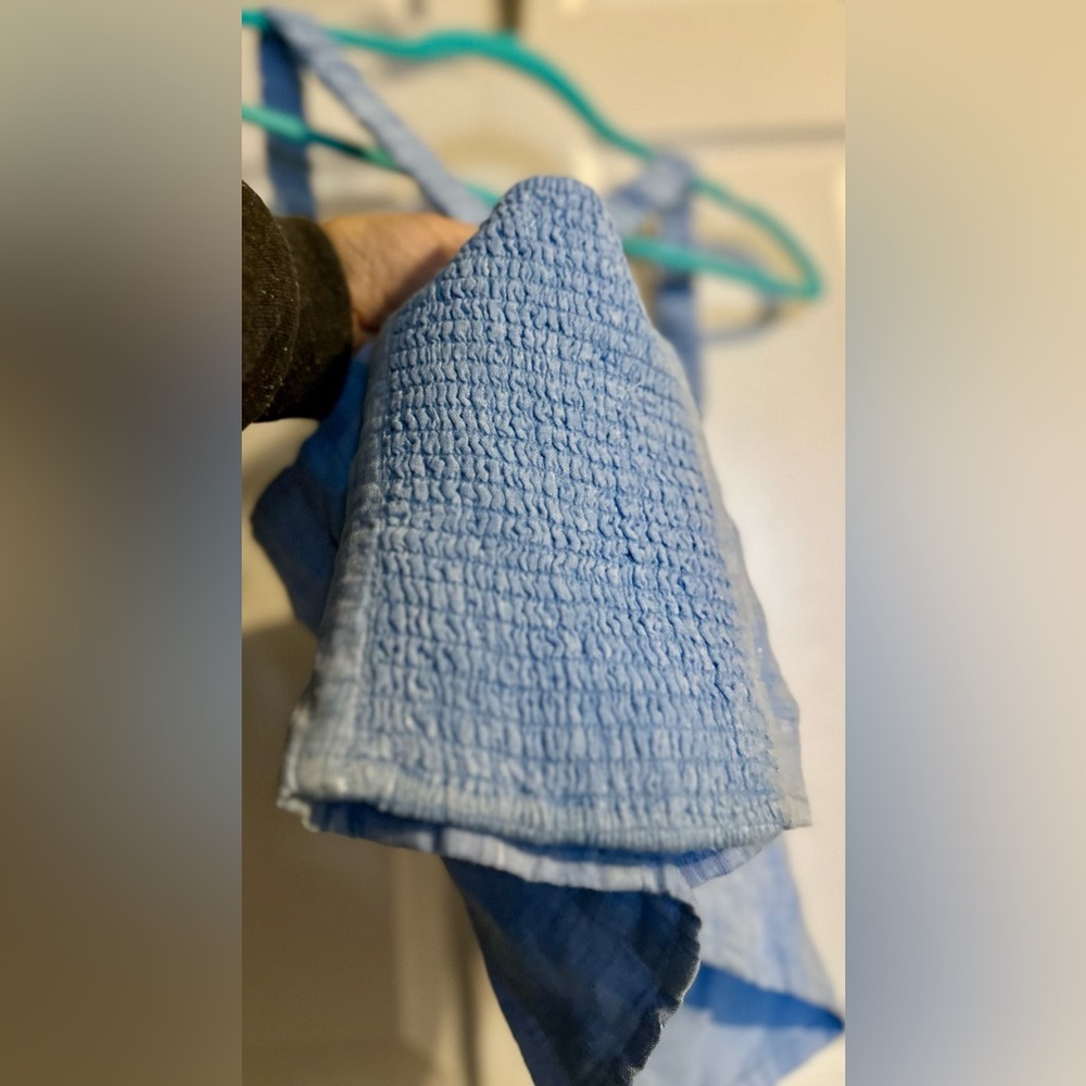 ‼️RARE‼️🎸ANTHROPOLOGIE🎸🔥NWT🔥Utility Linen Corset Top in Blue— S - Picture 13 of 14